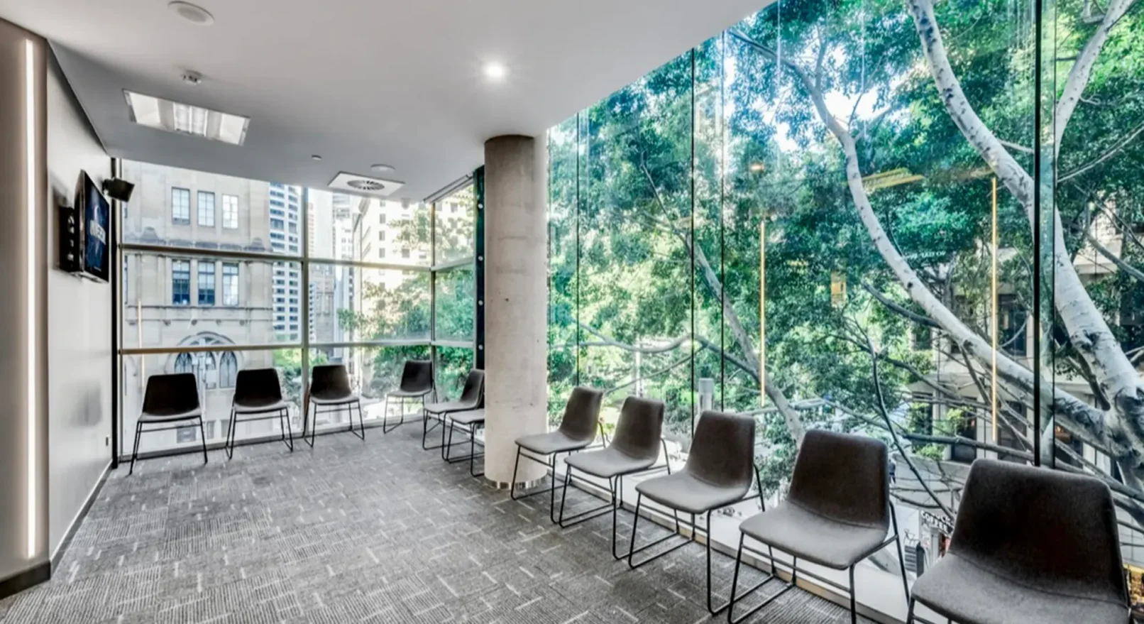 Comfortable waiting area at Affordable Dentist Melbourne CBD no gap dentist clinic
