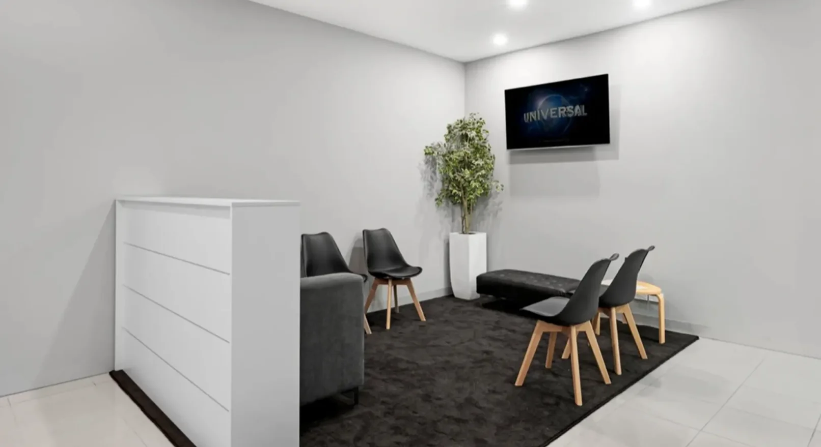 Reception waiting lounge at Affordable Dentist Melbourne CBD